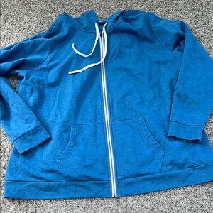 Eddie Bauer 2XL full zip blue‎ hoodie men’s pockets super soft